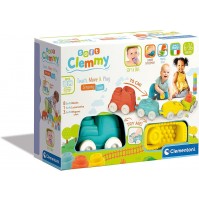 Clementoni Soft Clemmy, Trenino Sensoriale, Playset con Mattoncini Morbidi, Made in Italy, Lavabile, 6 Mesi+, 17424